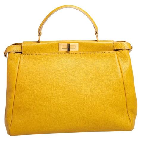 fendi peekaboo bag yellow|fendi peekaboo bag sale.